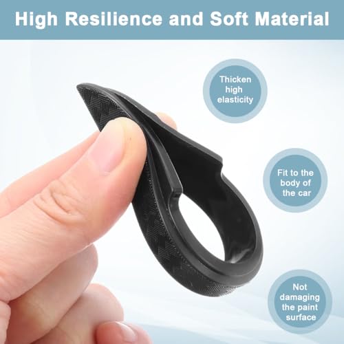 STHIRA® 4-Pack Car Door Guards Self Adhesive Bumper Strips PVC 0.6mm Thickness Low Profile Sporty Style Protective Strips for Front Rear Bumper,Door Handles and Rearview Mirror - Image 5