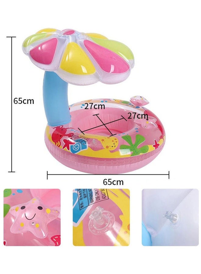 نيبمينينت حلقة سباحة للأطفال قابلة للنفخ بشكل فطر 62 x 60.5سم - Image 4