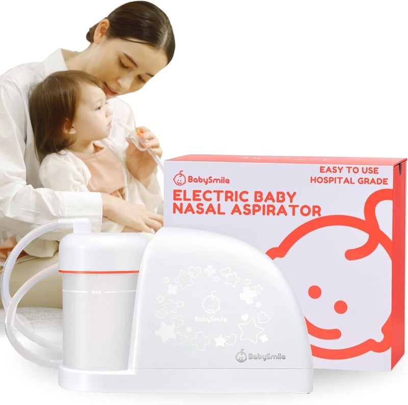 BabySmile Baby Nasal Aspirator BPA Free  3X Stronger Suction  for Mucus Snot  Boogers  Easy to Use  Easy to Clean - Image 1