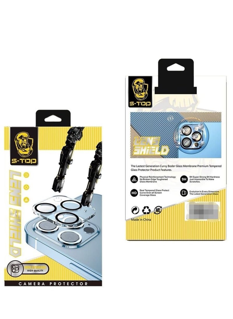 S-TOP Protective camera lens glass cover for iPhone 15 Pro Max - Image 3