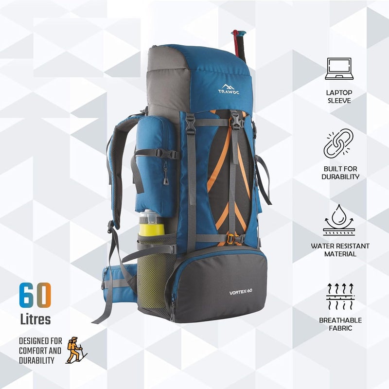 Trawoc حقيبة ظهر سفر TRAWOC VORTEX 60L - Image 2