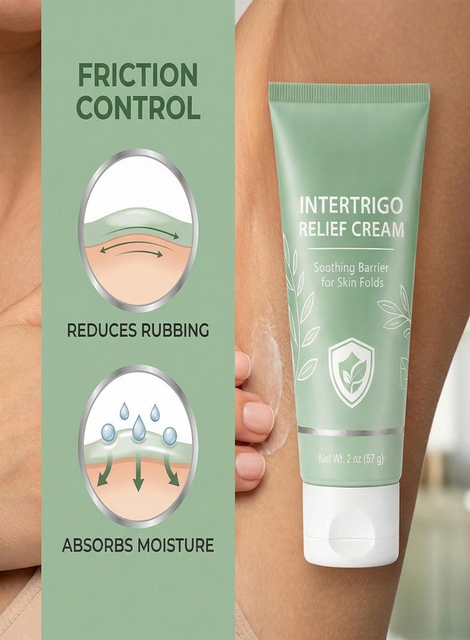 JINMAO Intertrigo Cream, Skin Fold Barrier Cream for Moisture & Friction Protection, Supports Skin Comfort, Fast-Drying Non-Greasy Formula for Friction-Prone Areas, 2 oz (57 g) (1) - Image 4