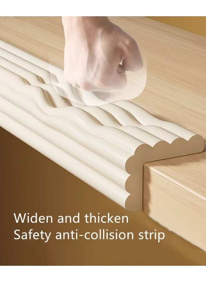 Generic - Child Collision Protection Strip, Baby Edge Protector with Adhesive Tape, Hefty-Fit Heavy-Duty Soft Foam Furniture Edge Bumper Guards, Desk Edge Cushion, Thick, Odorless Table Edge Protectors, White - Image 1
