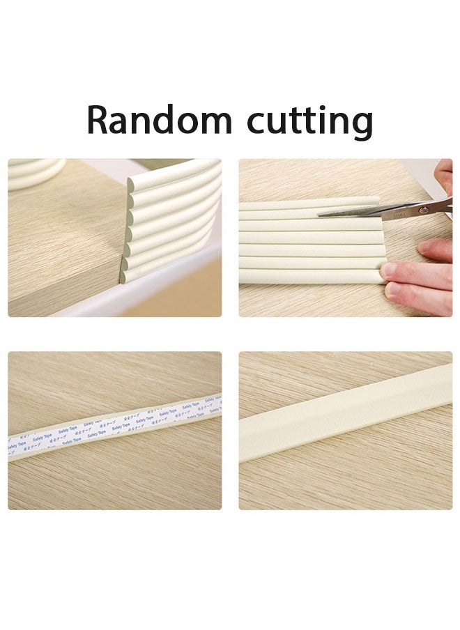 Generic - Child Collision Protection Strip, Baby Edge Protector with Adhesive Tape, Hefty-Fit Heavy-Duty Soft Foam Furniture Edge Bumper Guards, Desk Edge Cushion, Thick, Odorless Table Edge Protectors, White - Image 1