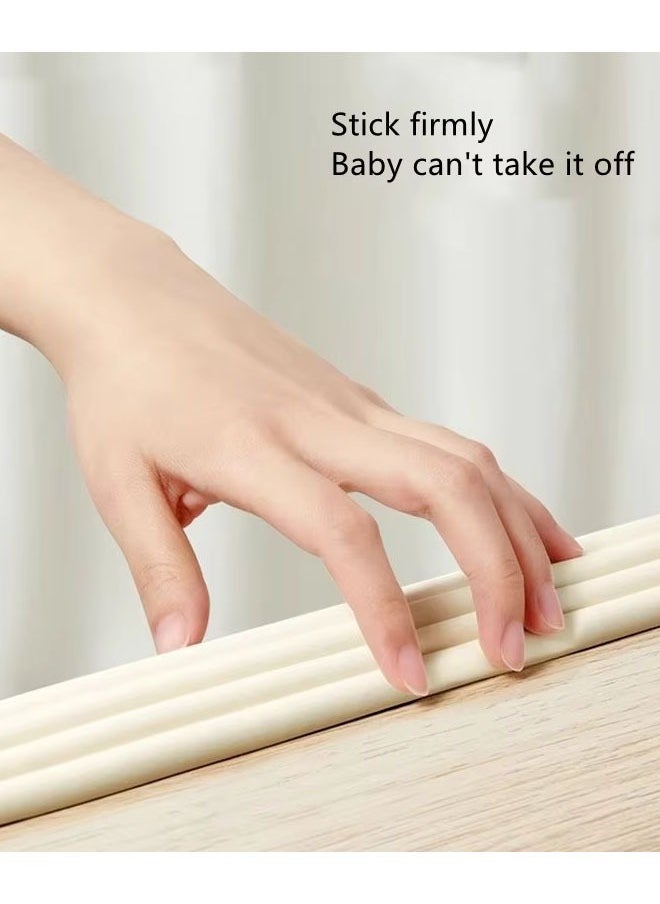 Generic - Child Collision Protection Strip, Baby Edge Protector with Adhesive Tape, Hefty-Fit Heavy-Duty Soft Foam Furniture Edge Bumper Guards, Desk Edge Cushion, Thick, Odorless Table Edge Protectors, White - Image 1