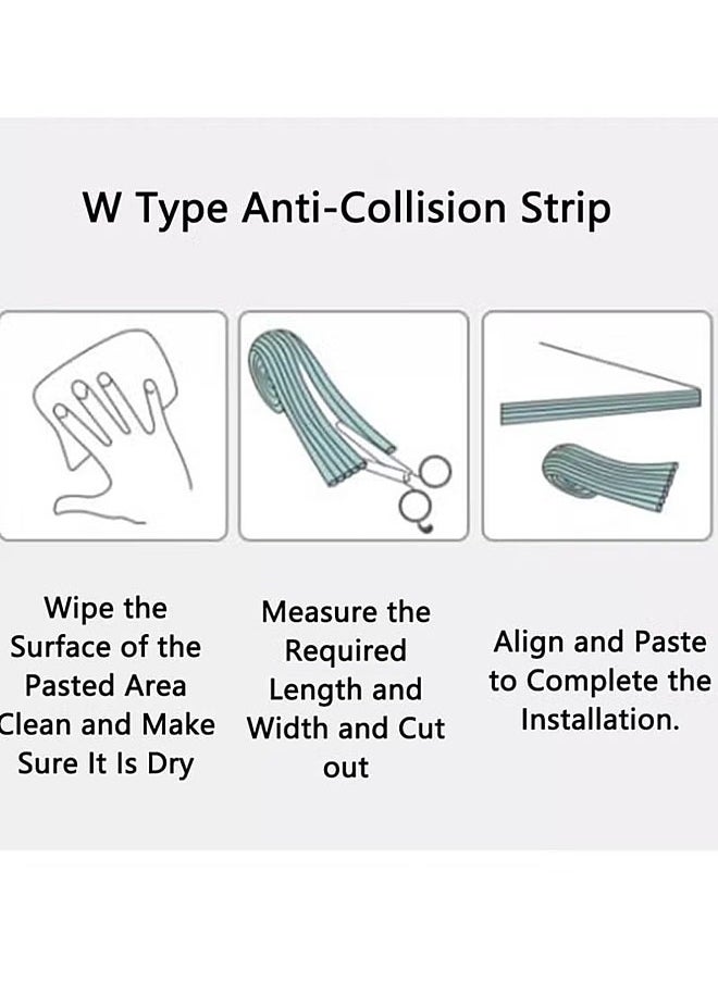 Generic - Child Collision Protection Strip, Baby Edge Protector with Adhesive Tape, Hefty-Fit Heavy-Duty Soft Foam Furniture Edge Bumper Guards, Desk Edge Cushion, Thick, Odorless Table Edge Protectors, White - Image 1