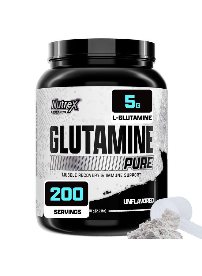 Nutrex Research L-Glutamine Powder - 200 Servings - Pure Unflavored, Non-GMO & Gluten Free - Image 1