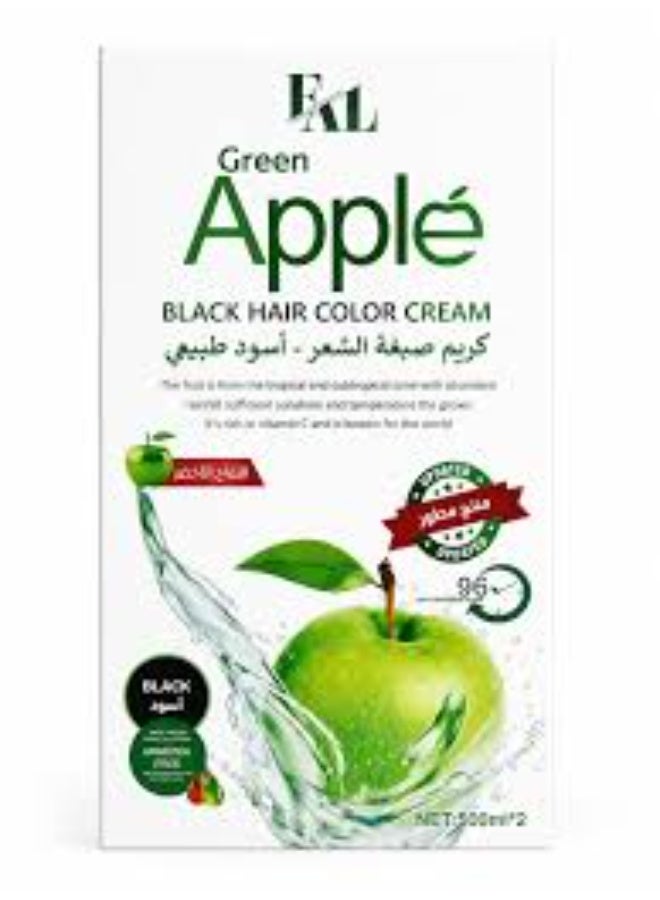 FAL GREEN APPLE BLACK HAIR COLOR CREAM 500 ML