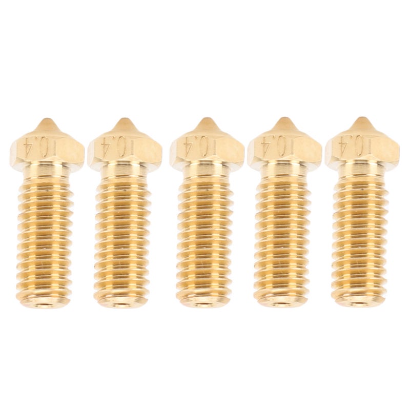 3D Printer Nozzle Brass 0.4mm: Fine Machining & Stable Temperature - Funnel Shaped Replacement Nozzle for QiDi Tech 3D Printers, High Speed Printing with PLA, ABS, PETG Filaments - Image 1