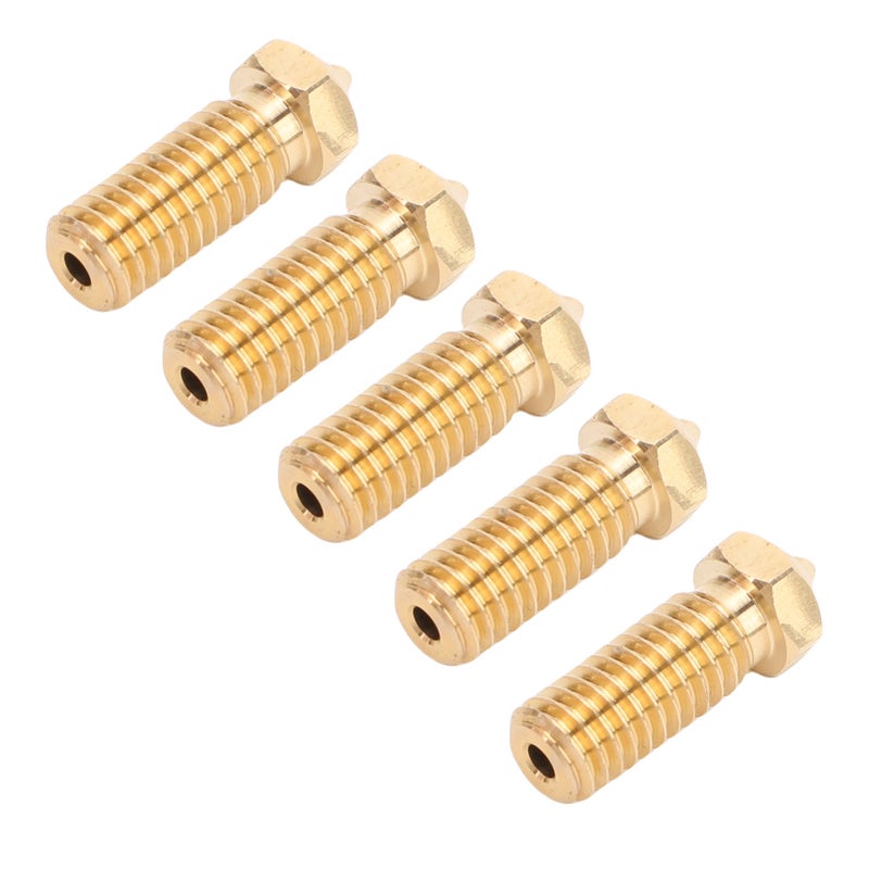 3D Printer Nozzle Brass 0.4mm: Fine Machining & Stable Temperature - Funnel Shaped Replacement Nozzle for QiDi Tech 3D Printers, High Speed Printing with PLA, ABS, PETG Filaments - Image 3