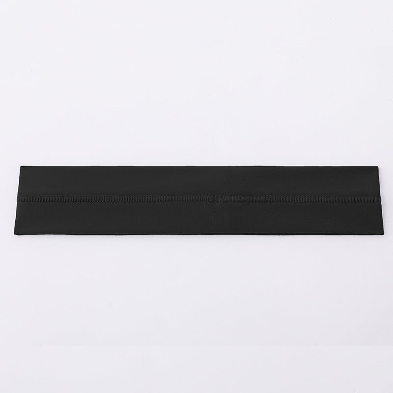 Generic Lulu2023 Autumn Winter Sporty Yoga Headband High Elastic Running Fitness Band Black 
