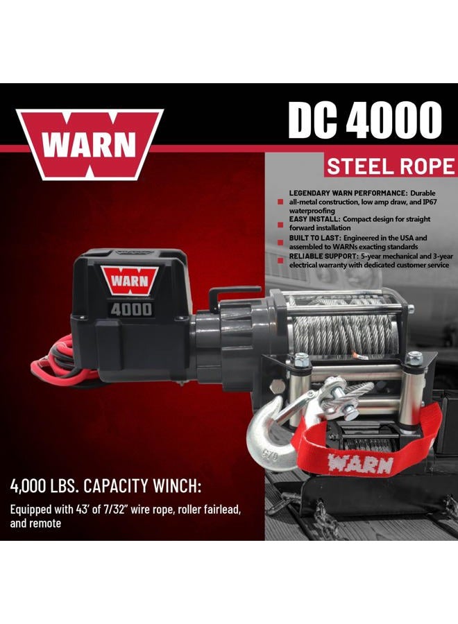 WARN 4000 DC Utility Winch, 94000 - Image 3
