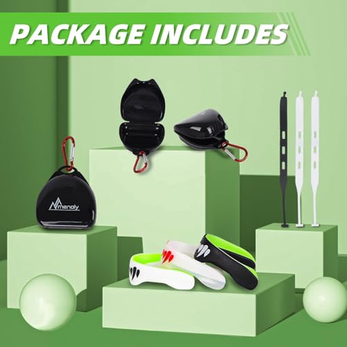 MENOLY 3 Packs Kids Youth Mouth Guard with Strap for Football - Mouth Guard Football Age 6-10 with Cases for Boxing, Lacrosse, Hockey, Basketball, MMA, Wrestling and Other Contact Sports Age 7-12 - Image 2