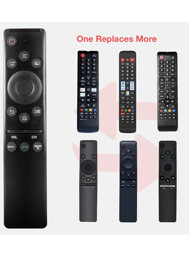 مانفيك جهاز تحكم عن بعد عالمي – متوافق مع أجهزة تلفزيون سامسونج الذكية (HDTV، 4K UHD، المنحنية، QLED)، مع أزرار Netflix وPrime Video وRakuten TV (البطارية غير مشمولة) - Image 2