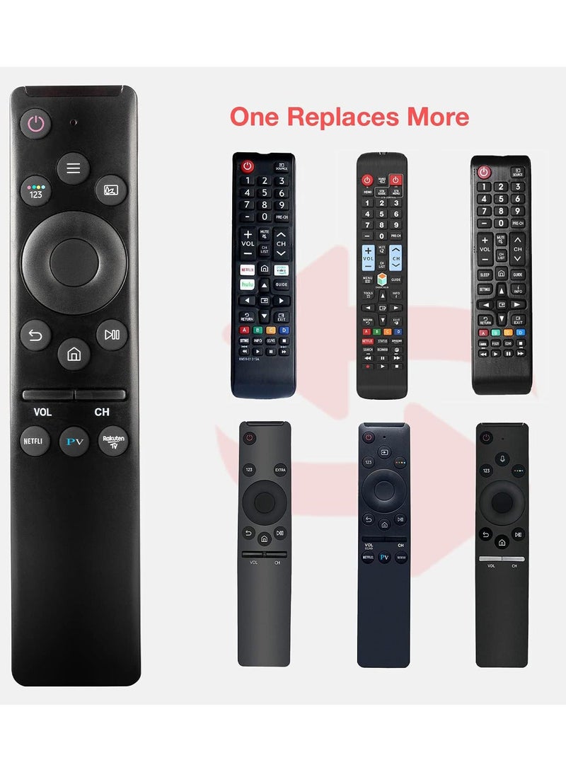 مانفيك جهاز تحكم عن بعد بديل لأجهزة تلفزيون سامسونج الذكية - متوافق مع أجهزة تلفزيون سامسونج الذكية (HDTV، 4K UHD، المنحنية، QLED)، مع أزرار Netflix وPrime Video وRakuten TV (البطارية غير مشمولة) - Image 3