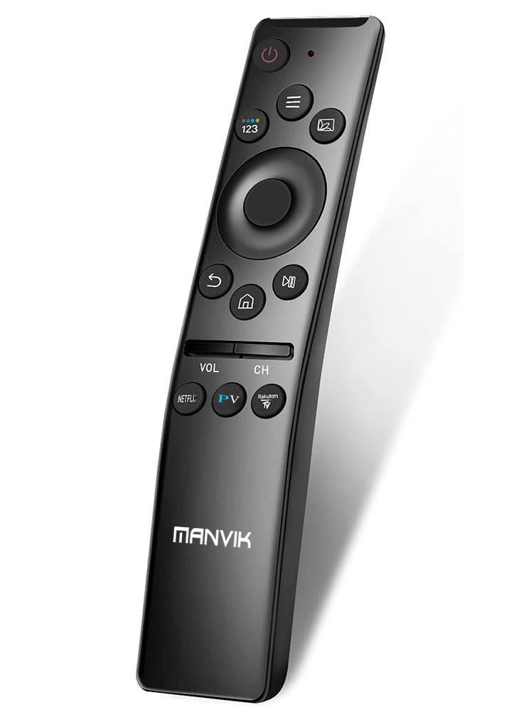 مانفيك جهاز تحكم عن بعد بديل لأجهزة تلفزيون سامسونج الذكية - متوافق مع أجهزة تلفزيون سامسونج الذكية (HDTV، 4K UHD، المنحنية، QLED)، مع أزرار Netflix وPrime Video وRakuten TV (البطارية غير مشمولة) - Image 1
