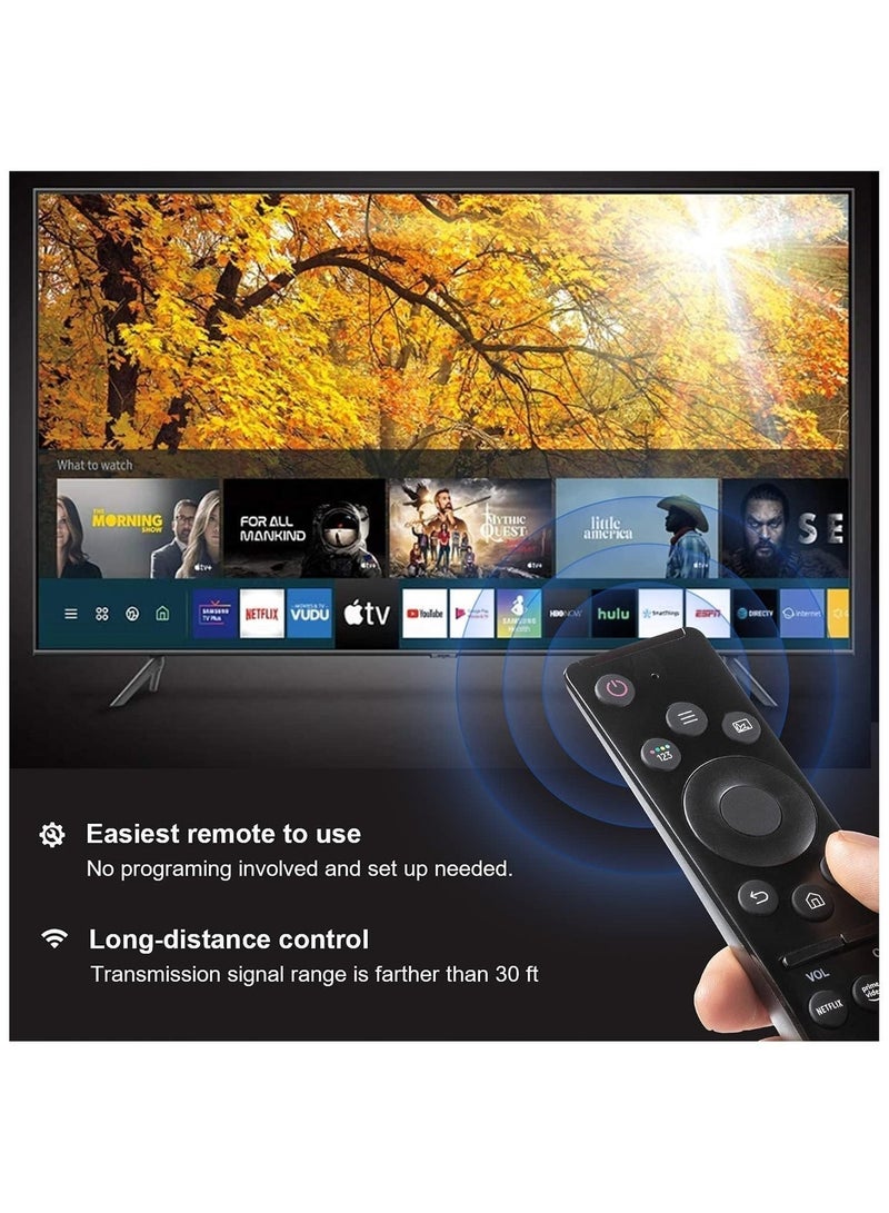 Manvik Universal Samsung TV Remote Control Replacement for All Samsung Smart TVs Compatible with LED LCD QLED UHD SUHD HDR Frame Curved 4K 8K TVs with Netflix and Prime Video Shortcut Buttons (Battery not included - NO voice control) - Image 4