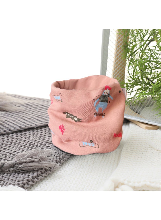 W Autumn And Winter Kidsren's Neck Scarf Baby Scarf Windproof And Warm Kidsren's Neck Cover Pure Cotton Boy Pullover Scarf Girl