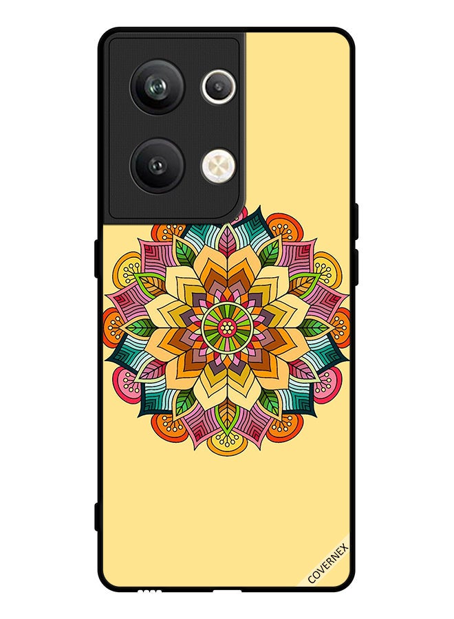 Covernex Protective Case Cover For Oppo Reno 9 Pro Plus Round Mandala Pattern - Image 1