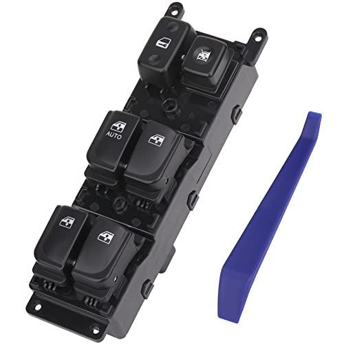 Obaee Master Window Switch Power Control Button Front Left Driver Side Compatible with 2005 2006 2007 Hyundai Sonata, Replacement OEM 93570-3K010 935703K010, 8+6 Pins - Image 1