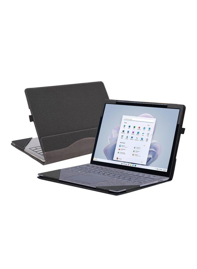 VEVOOD Case for New Microsoft Surface Laptop 5 / 4 / 3 / 2 / 1 13.5 Inch Sleeve PU Leather Detachable Cover (Size:) (13.5in, Grey) - Image 1