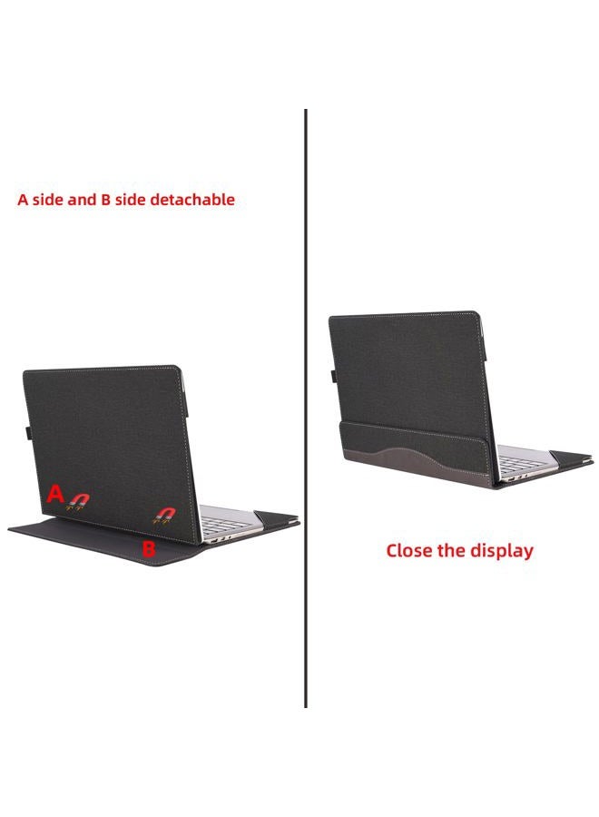 VEVOOD Case for New Microsoft Surface Laptop 5 / 4 / 3 / 2 / 1 13.5 Inch Sleeve PU Leather Detachable Cover (Size:) (13.5in, Grey) - Image 5