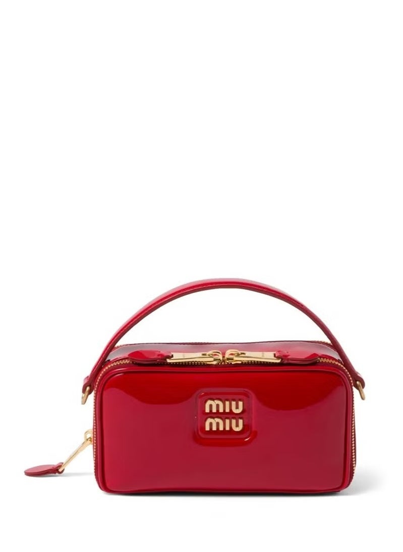 Miu Miu Leather and Patent Shoulder Bag  - Image 1