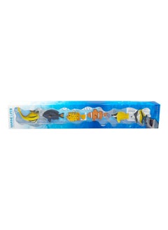 Galaxy 6 Tropical Fish Toy Set - Realistic Hand-Painted Ocean Fish Figures for Kids, Educational Play & Party Favors