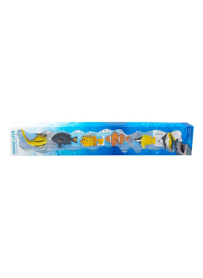 Galaxy - Galaxy 6 Tropical Fish Toy Set - Realistic Hand-Painted Ocean Fish Figures for Kids, Educational Play & Party Favors - Image 1