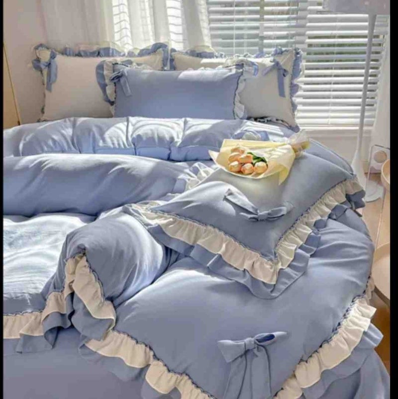 Ayzen Home Frilly Luxury Duvet Cover Set Double 