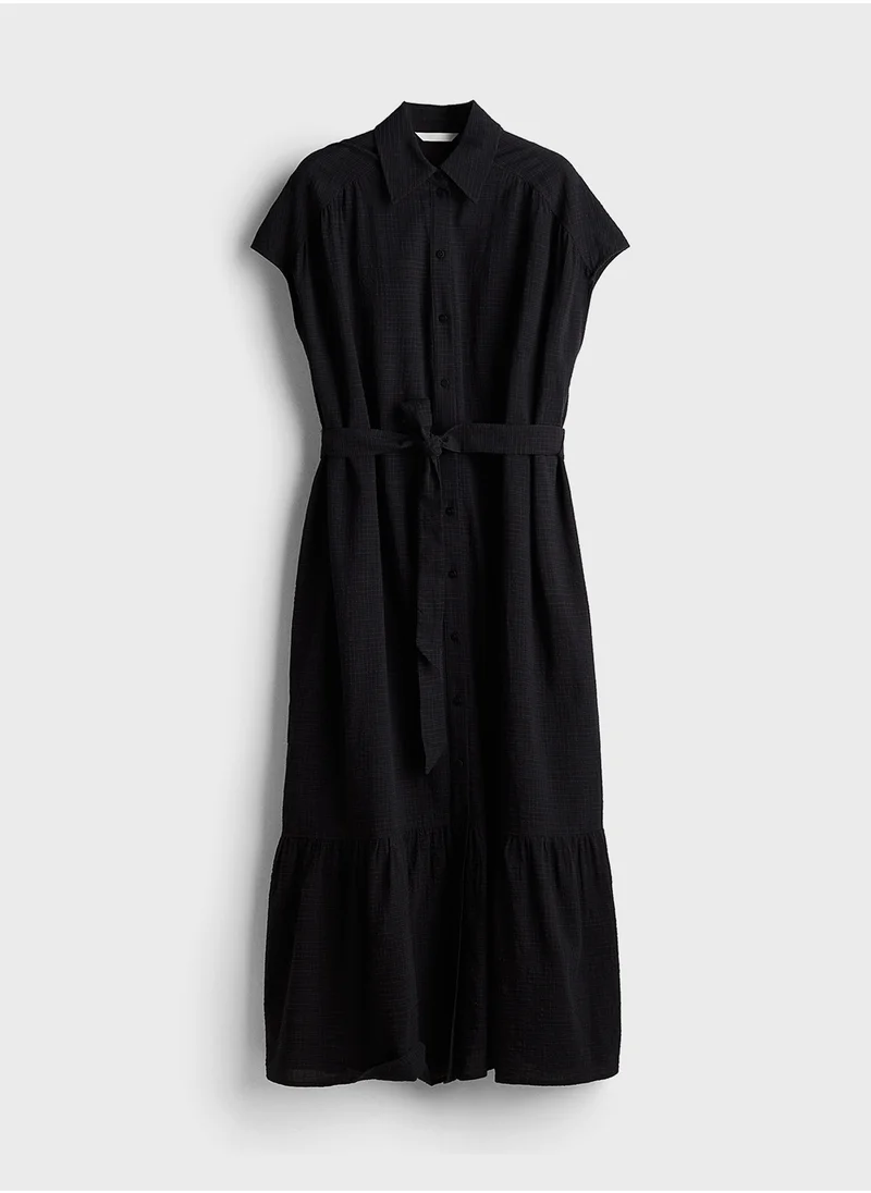 اتش اند ام Tie-Belt Shirt Dress