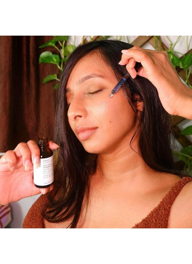 Evolve - Organic Beauty Natural Blue Velvet Ceramide Serum Small Batch Vegan Clean Beauty (1 Fl Oz 30 Ml) - Image 1