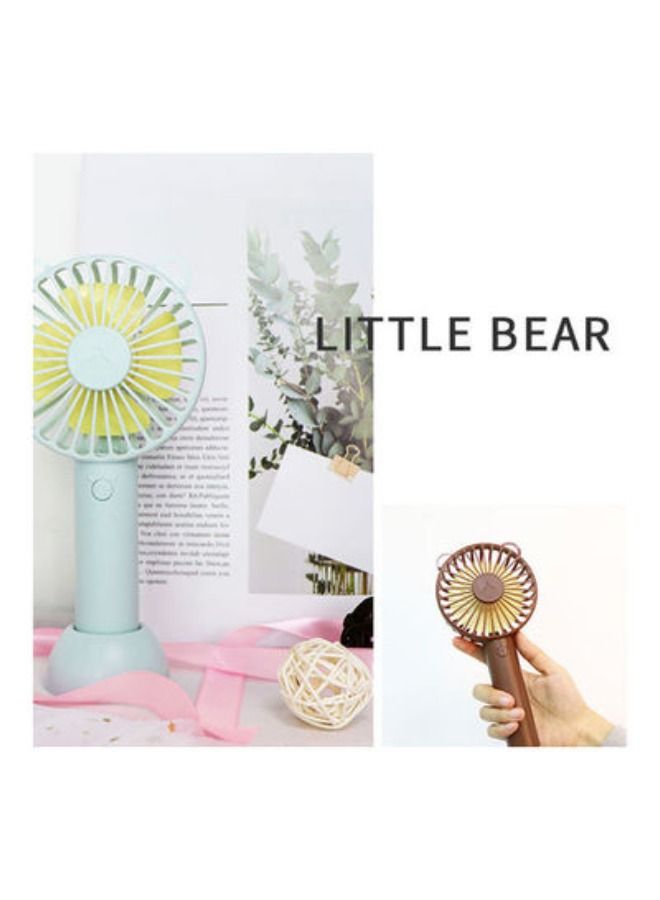 أكاليكس مروحة صغيرة محمولة مع قاعدة ، 3 سرعات ، منخفضة الضوضاء ، للمكتب ، السفر ، التخييم ، المكتب ، المنزل ، المكتب ، إتش 33182 بي إل ، أزرق - Image 4