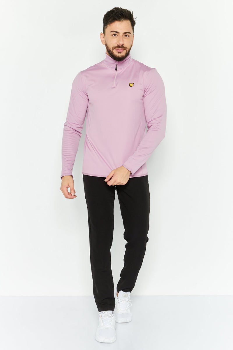 Lyle & Scott Men Sportswear Fit Long Sleeves Training Sweatshirt, Purple - Image 2