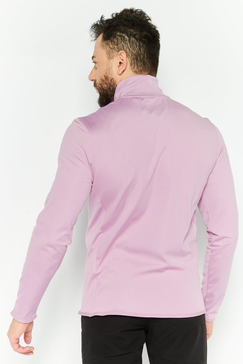 Lyle & Scott Men Sportswear Fit Long Sleeves Training Sweatshirt, Purple - Image 4