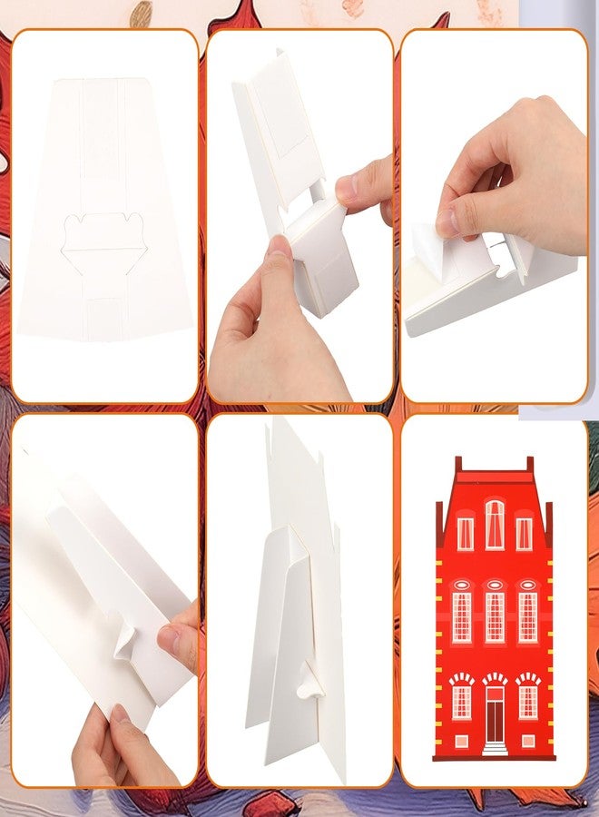 Weekgrat 12 Pieces Thanksgiving Day Parade Table Centerpiece Thanksgiving House Table Centerpieces Autumn Fall Colorful Parade House Tablescape for Party Indoor Office Home Tabletop Decor - Image 3