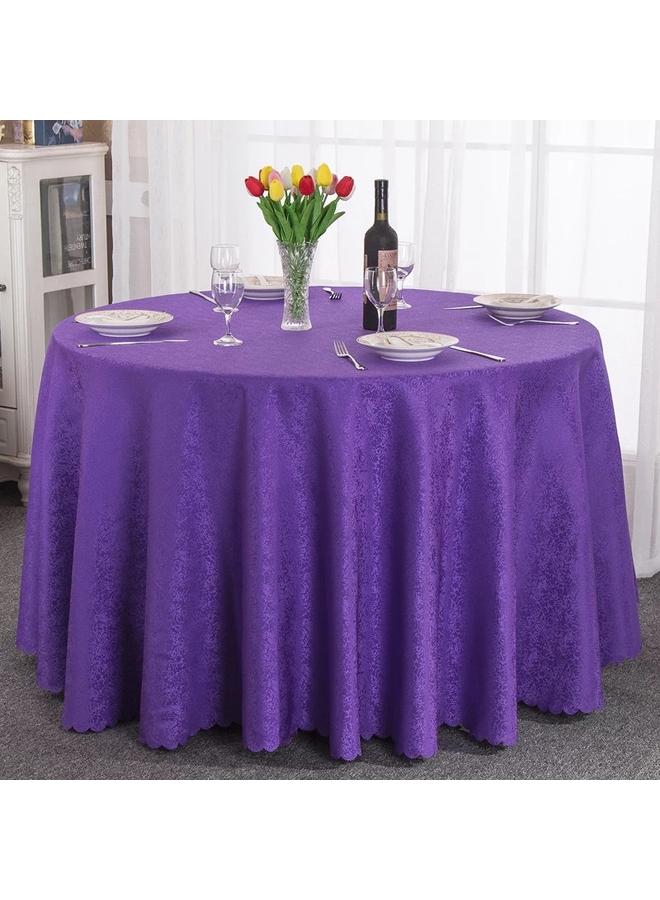 Bluejw Fabric Tablecloth Hotel Restaurant Hotel Advanced Sense Dining Tablecloth Hotel Coffee Table Dirty-resistant Anti-hot And Dust-proof Round Big Circle - Image 1