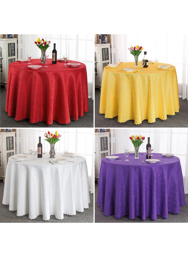 Bluejw Fabric Tablecloth Hotel Restaurant Hotel Advanced Sense Dining Tablecloth Hotel Coffee Table Dirty-resistant Anti-hot And Dust-proof Round Big Circle - Image 2