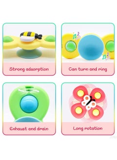 ESSEN 3pcs Suction Cup Fidget Spinner Toy For Baby Toddler Kids  - Image 3