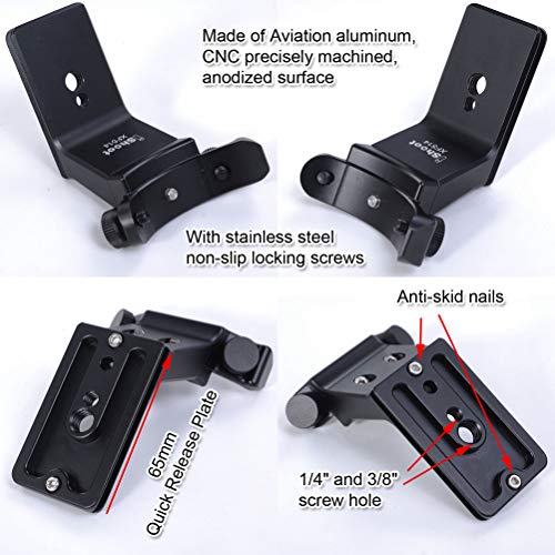 iShoot Metal Tripod Mount Ring Camera Lens Replacement Foot Lens Collar Base Support Adapter Stand for Fuji XF 50-140mm F2.8 R LM OIS WR Telephoto Lens with Arca-Swiss Type Quick Release Plate - Image 4