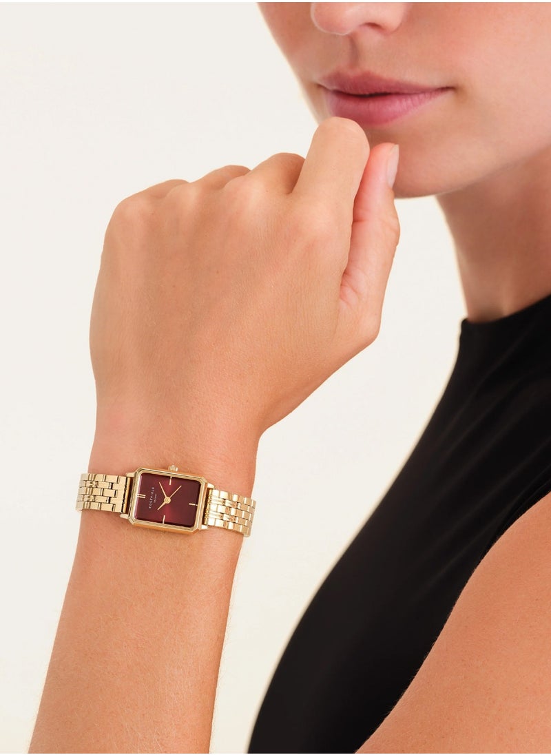 RoseField Women's Octagon XS Burgundy Dial Stainless Steel Watch OBGSG-O83  - Image 3