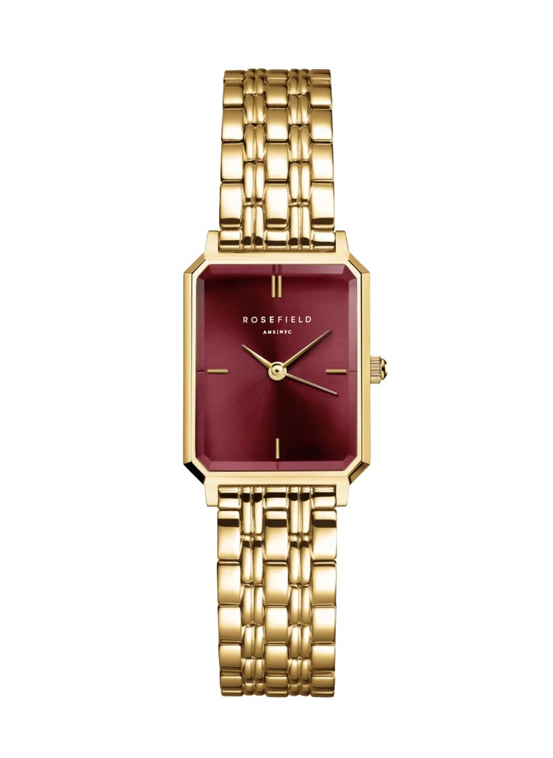 RoseField Women's Octagon XS Burgundy Dial Stainless Steel Watch OBGSG-O83  - Image 1