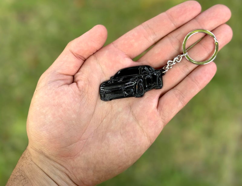 FOUR WHEEL BEAST DODGE Charger Keychain - Officially Licensed - Accessories SRT Toy Car Metal Cool Car Key Chain Gift (Black) - Image 2