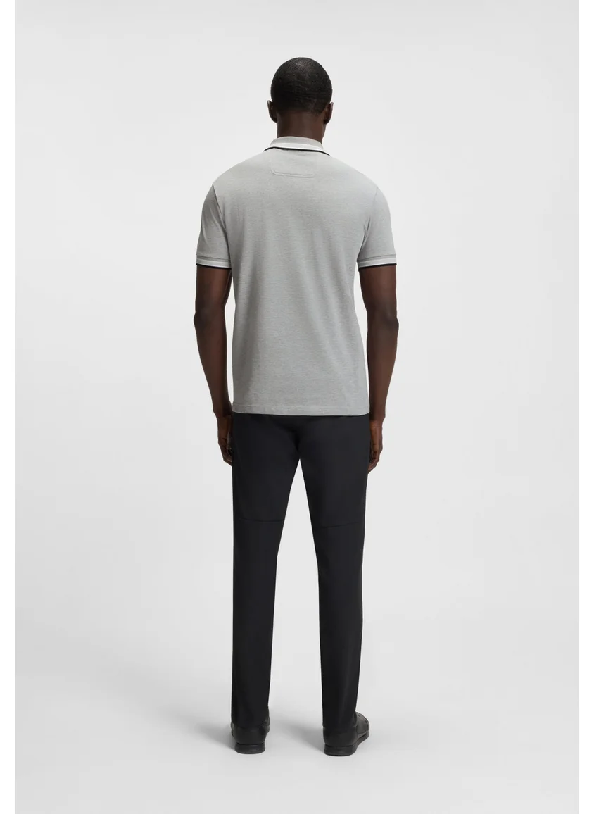 BOSS Paddy polo shirt in cotton piqué with logo undercollar