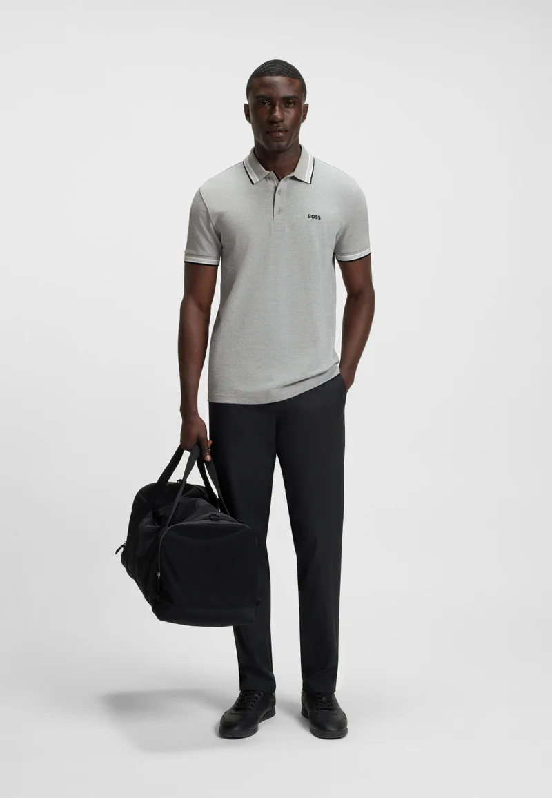 BOSS Paddy polo shirt in cotton piqué with logo undercollar