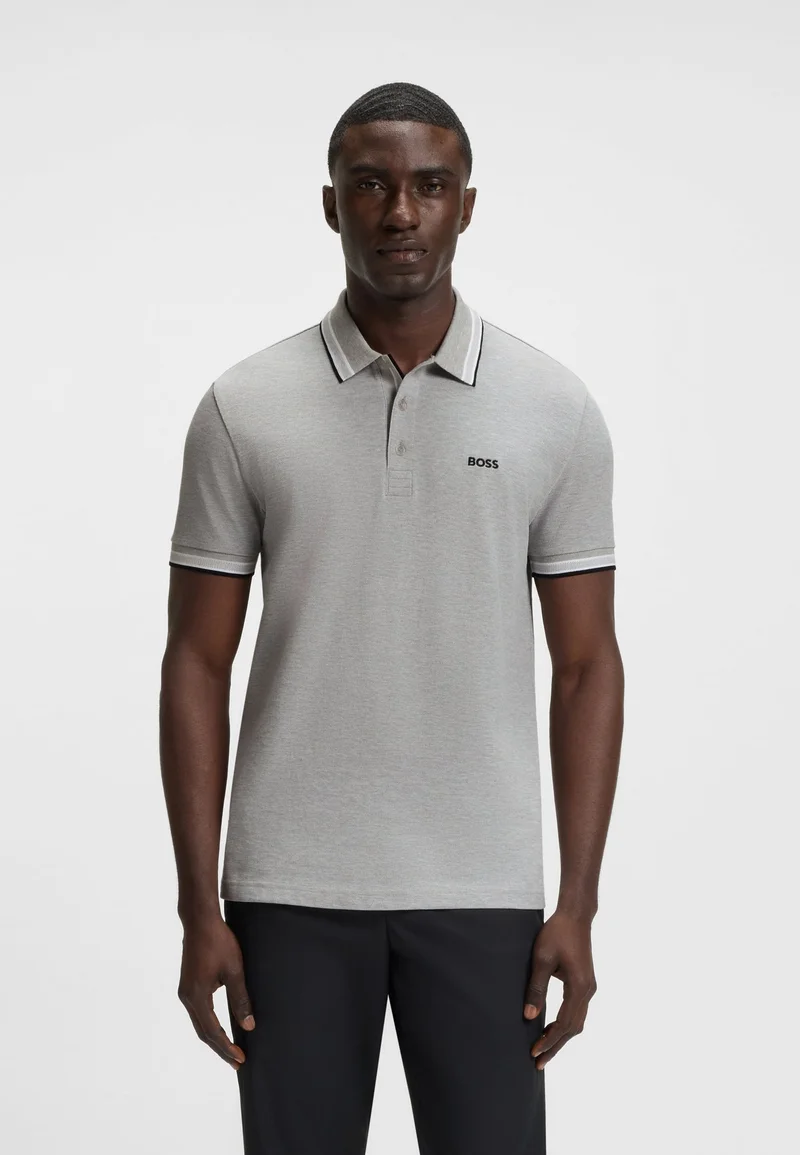 BOSS Paddy polo shirt in cotton piqué with logo undercollar