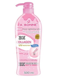 A Bonne' A Bonne Miracle Milk Power Lightenning Collagen Lotion 500ml Smooth Soft Skin  - Image 3