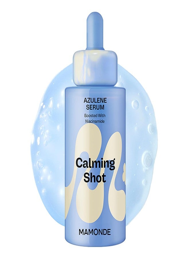 MAMONDE Calming Shot Blue Chamomile Azulene Serum | Cooling, Soothing Korean Skincare Serum with Niacinamide | Calm Visible Redness | Best for Oily/Combo Skin | Suitable for All Skin Types - Image 1