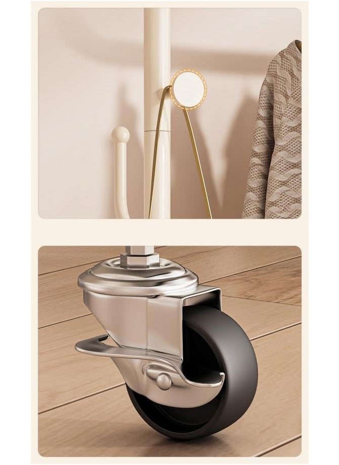 AIWANTO Clothes and Shoe Rack With Tree Shaped Holding Hooks Black 150x150x40cm Black  - Image 5