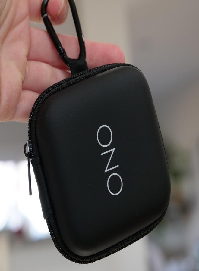 ONO Title - ONO Signets Zipper Case – Sleek Carrying Case, Holds up to 4 ONO Signets | Includes Mini Carabiner for Bag, Belt‑Loop or Keychain Clip-On Portability - Image 2